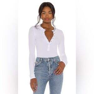 N:PHILANTHROPY x Revolve Long Sleeve Ribbed Monty Bodysuit- S